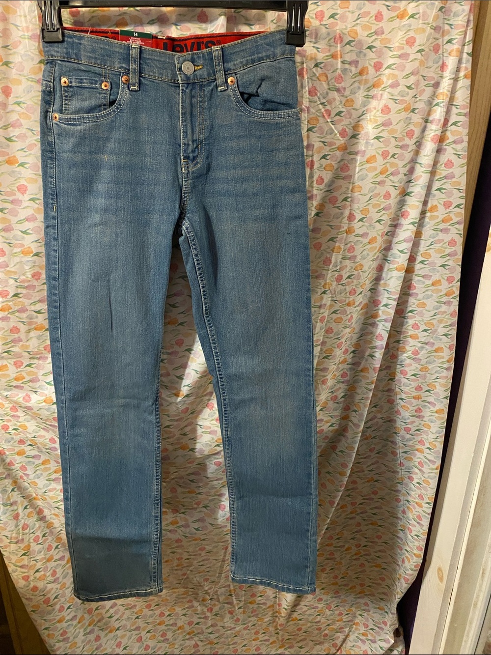 Levi's Boy’s 511 Slim Flex Stretch Light ‘West Lake’ Blue  Straight Jeans